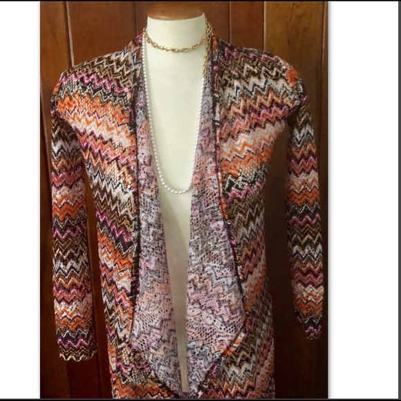 SOUTHWESTERN OMBRE DUSTER - EARTH TONES - Picture 2 of 5